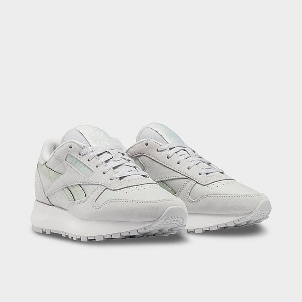Reebok Womens Pure Grey Classic Leather Sp Sneakers Size 6 us GX6198